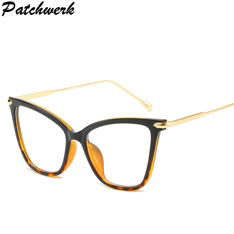 

2019 New Cat Eye Glasses Frame Women Brand Designer Cateye Optical Eyeglasses Ladies Fashion Retro Clear Glasses