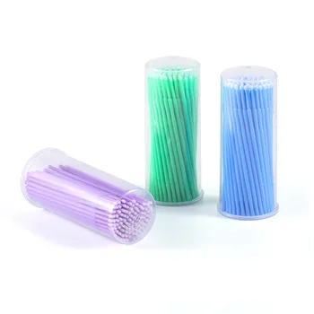 

Permanent Makeup Supplies 100pcs/Bottle Microblading Brushes Swab Lint Free Cleaning Rod Cotton Bud For Eyebrows Lilps Eye