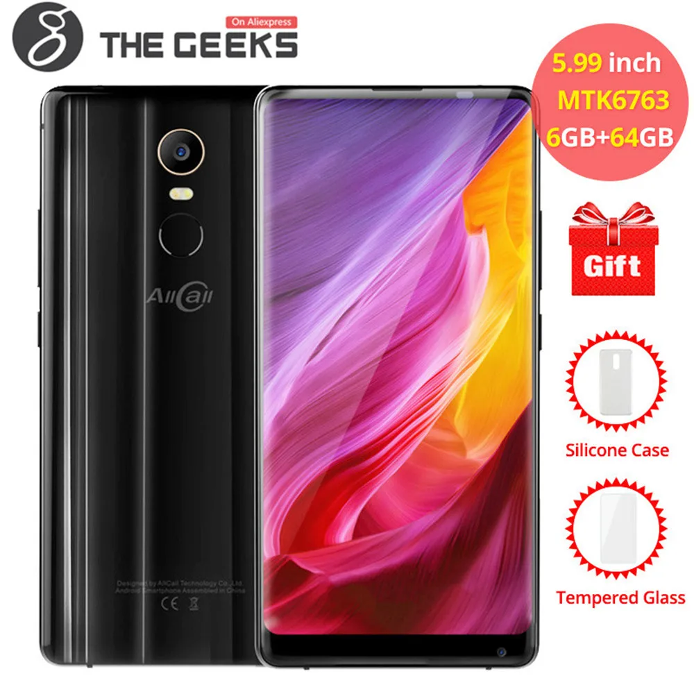 Allcall Mix 2 MTK6763 Восьмиядерный 6 ГБ Оперативная память 64 5 99 дюймов 18:9 Дисплей лицо