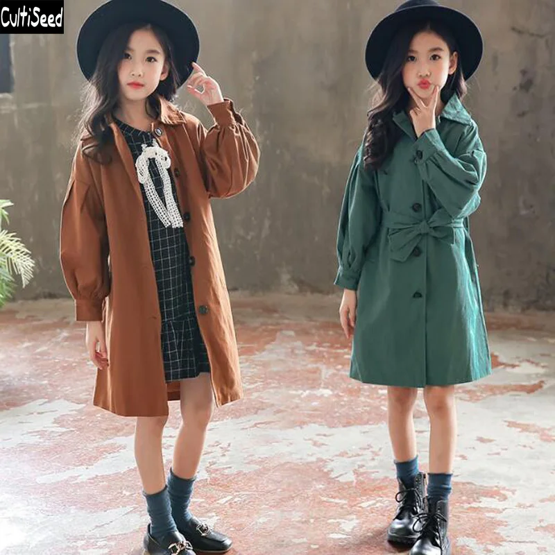 big girls trench coat