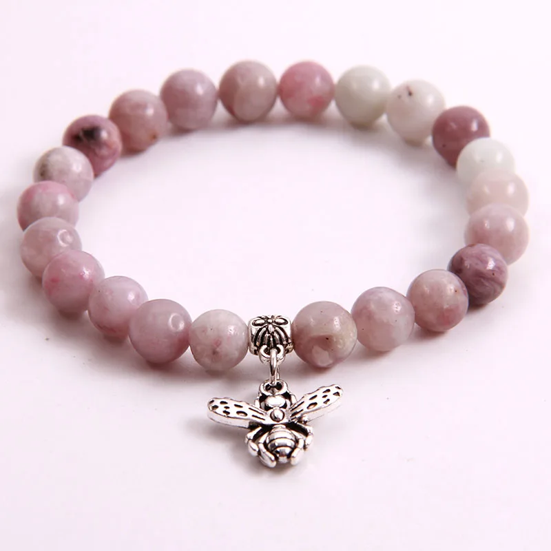 Us 1 99 Ncrhgl New 8mm Beaded Purple Clove Natural Stone Bracelets Bangles Bee Charm Beads Bracelet Jewelry For Women Men Drop Shipping In Strand Us 1 99 Ncrhgl New 8mm Beaded Purple Clove Natural Stone Bracelets Bangles Bee Charm Beads Bracelet Jewelry For Women Men Drop Shipping In Strand
