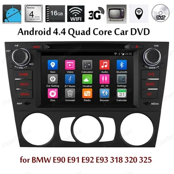 

Android4.4 Car DVD Quad Core Support BT 3G WiFi GPS Mirror Link DAB TPMS For For BMW E90/E91/E92/E93/318/320/325 FM AM radio