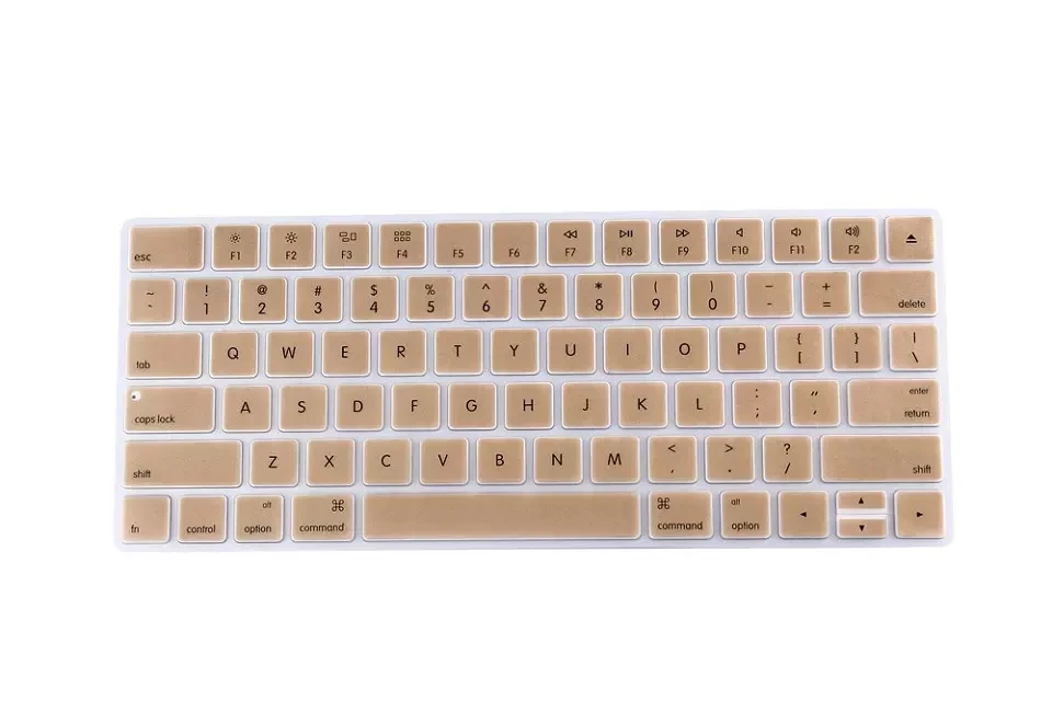 Силиконовый Настольный ПК Волшебная Клавиатура Обложка кожа для APPLE Magic Keyboard 2 Беспроводная перезаряжаемая Версия США( последняя модель - Цвет: Gold