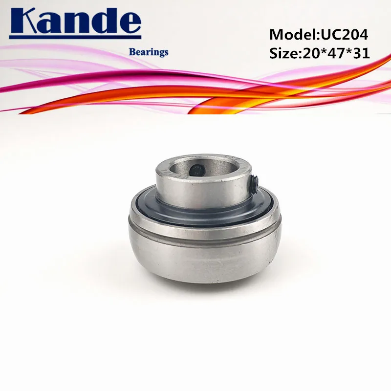 

Kande Bearings 1pc UC 204 20*47*31mm / 1pc UC204-12 ID: 3/4" in pillow block bearing UC204 UC 204-12