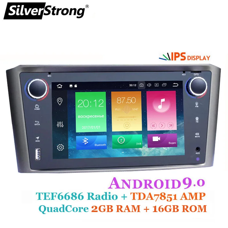 Sale SilverStrong Android9.0 Car Radio Navi for TOYOTA Avensis 2din Car Navigation android9.0 2din 0