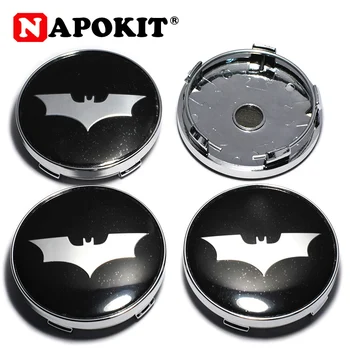 

4PCS 60mm Bat Logo Car Wheel Center Hubcap Caps Badge Car Styling for Ford Focus Bmw Audi Chevrolet Cruze Hyundai OPEL Astra