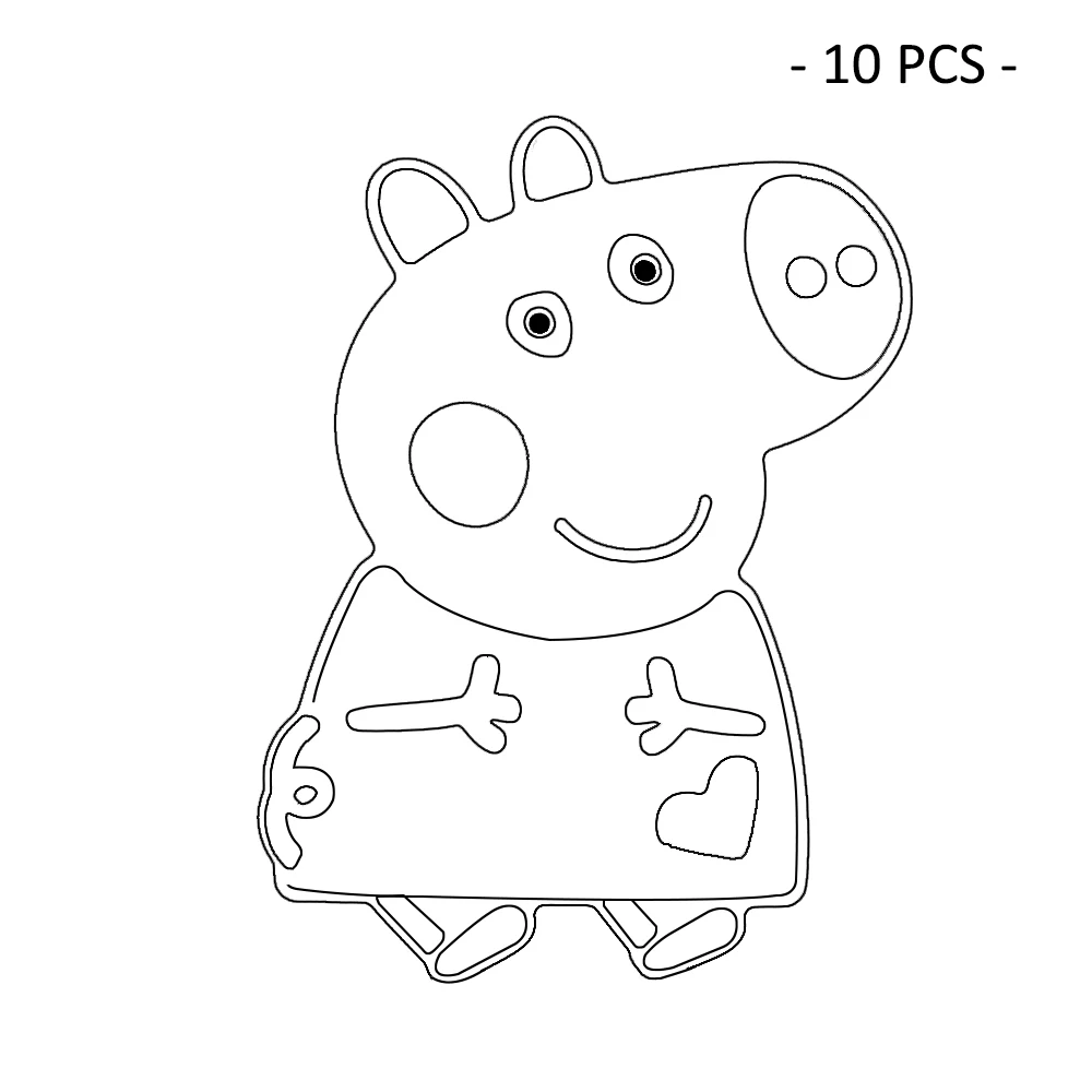 

Baby Care Pig Pendant Silicone Teether Cartoon Baby Teething Toy Silicone Teether For DIY Wholesale 10pcs/lot Funny Accessories