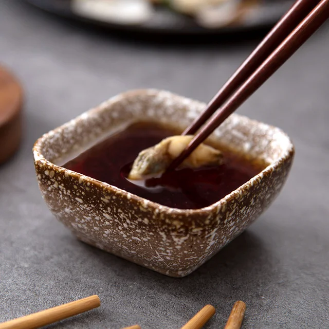 Japanese Style Square Saucer Home Soy Sauce Dish Creative Ceramic