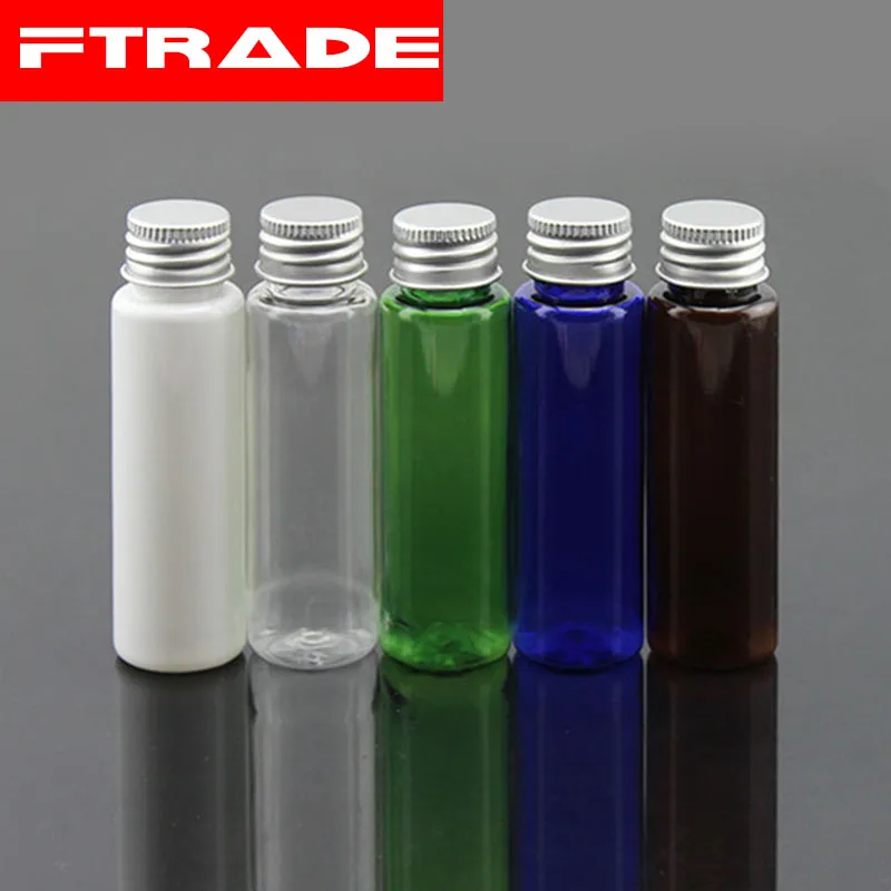 30ml Aluminum Cap Bottles PET Sample Refillable Liquid Little Pill