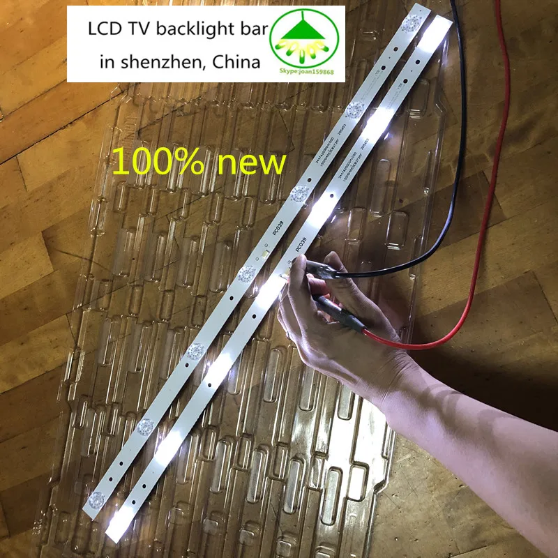 

4 pcs/Lot 100% new LCD TV backlight bar for haier 32 inch CRH-F32W3030020767C-Rev1.1MR Universal backlight strip 590mm 7 LEDs