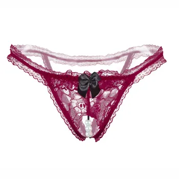 Lace Open Crotch G String