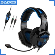 SADES BPOWER игровая гарнитура 3,5 мм стерео звук музыкальные наушники для Xbox One/PS4/ПК/ноутбука/мобильного геймера