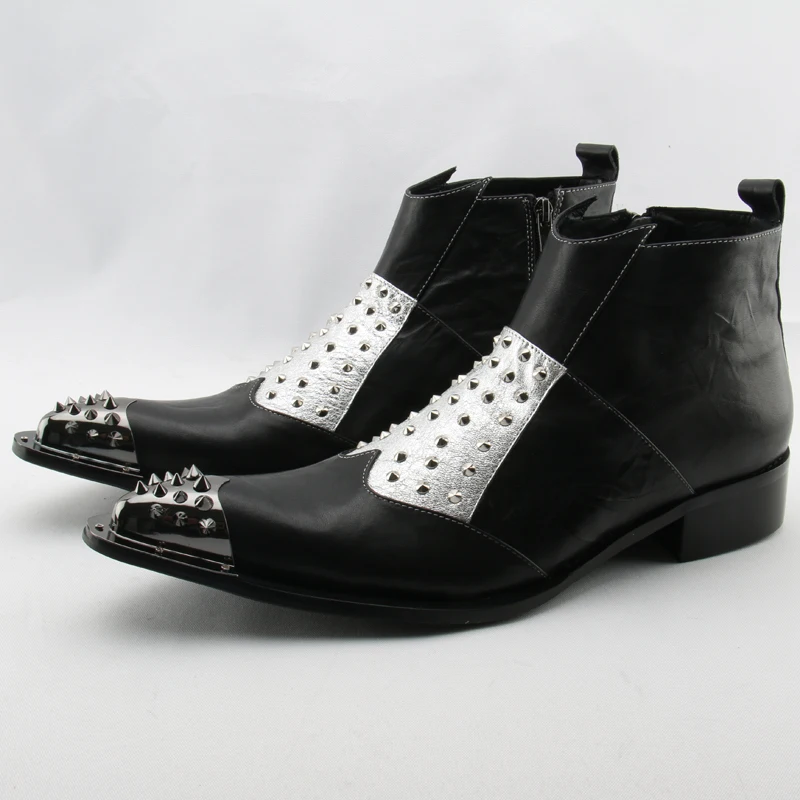 silver studded boots
