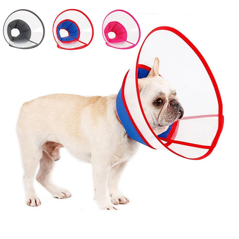 

Pet Elizabeth Collar Dog Cat Recovery Elizabethan Collar Pet Soft Anti-Biting Ring Collars For Protective Wound Pet Supplies