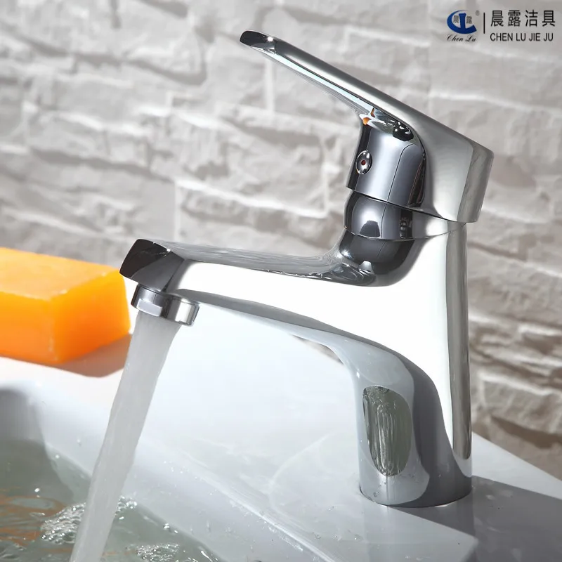 

Bathroom Faucet Single-hole Sink Stainless Steel Basin Faucet Mix Hot and Cold Mixer BG-0