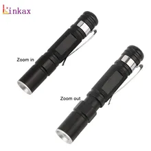 Портативный мини-светильник-ручка CREE Q5 2000LM светодиодный светильник Фонарь карманный светильник водонепроницаемый фонарь AAA Мощный светодиодный фонарь для охоты