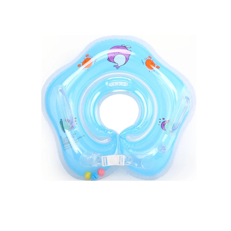 Летние бассейны надувные шейные кольца для плавания детские безопасные плавающие круглые водные игрушки для отдыха на открытом воздухе для детей Бассейн детские игры - Цвет: Синий