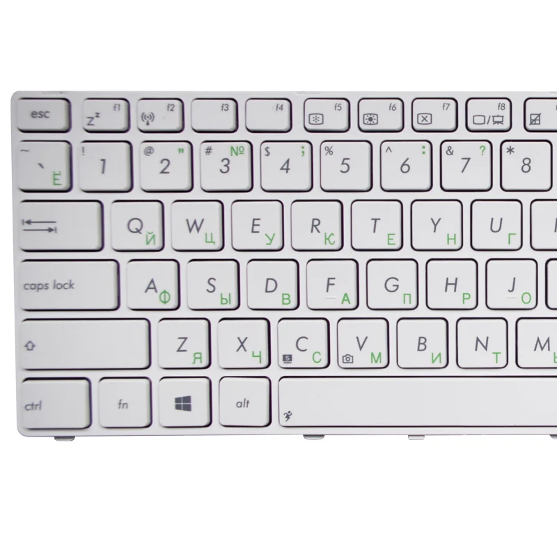 GZEELE RU для ASUS X55A X52 X52F X52J X52N X52JC X52JR X52J X52JU X52DE X55 X55C X55U G72 G73 G72X G73J Клавиатура белый/черный RU