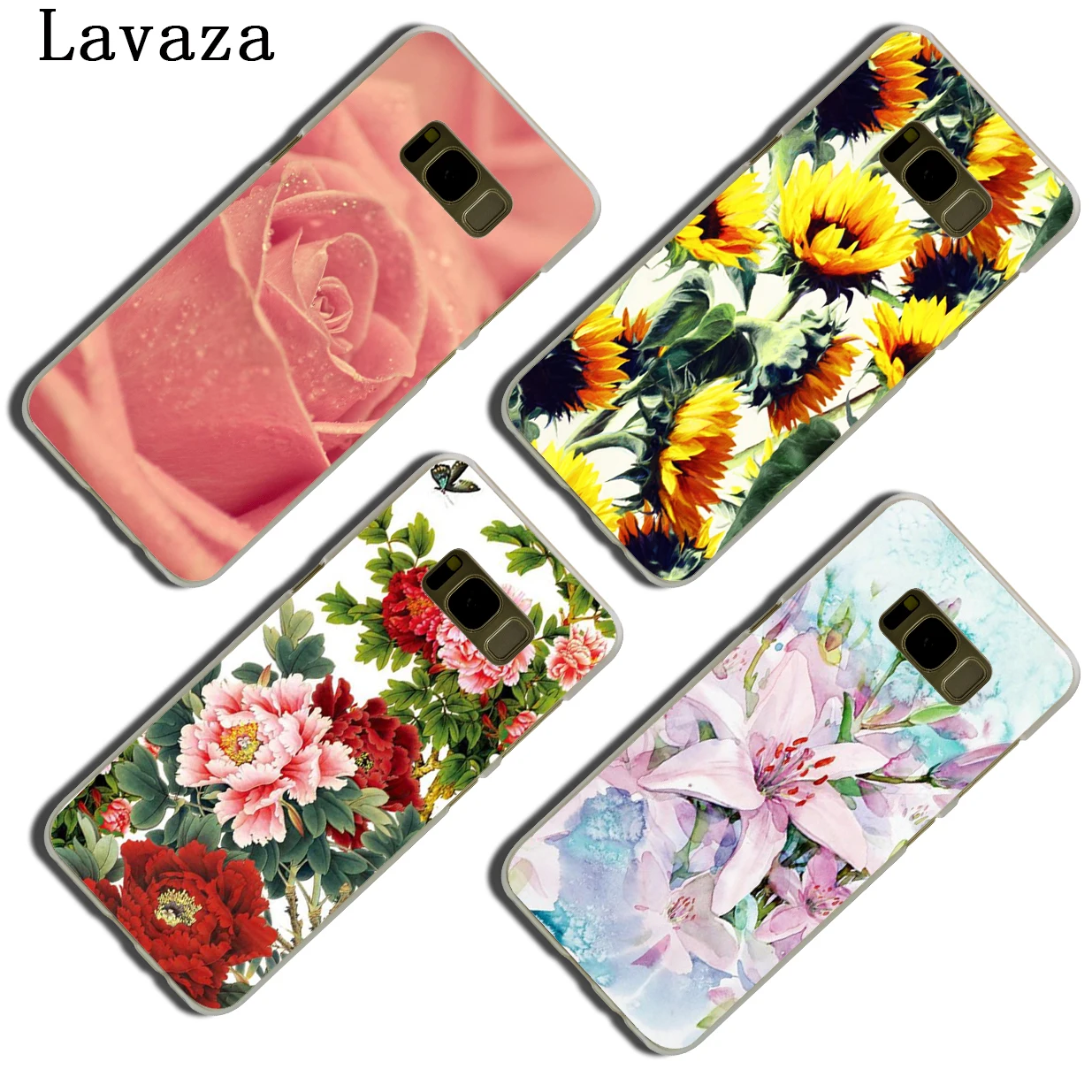 Чехол для телефона Lavaza Розовый пион Sunflowe розы ромашки цветы вишни чехол Samsung Galaxy