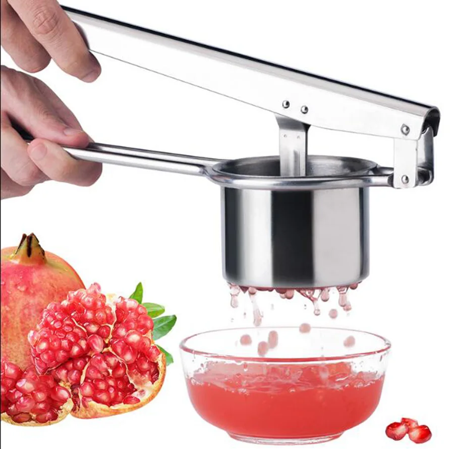 Portable Stainless Steel Manual Juicer Squeezer Grenadine Lemon Orange