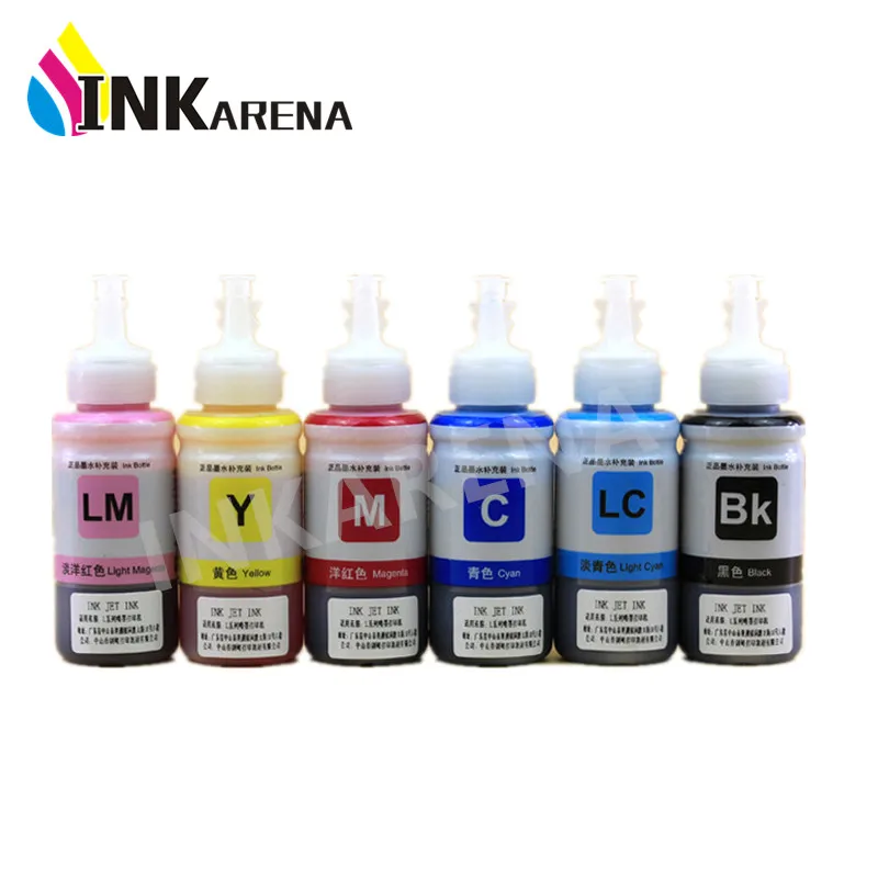 70ml Dye Based Refill Ink Kit for Epson L800 L801 Cartridge T6731 T6732