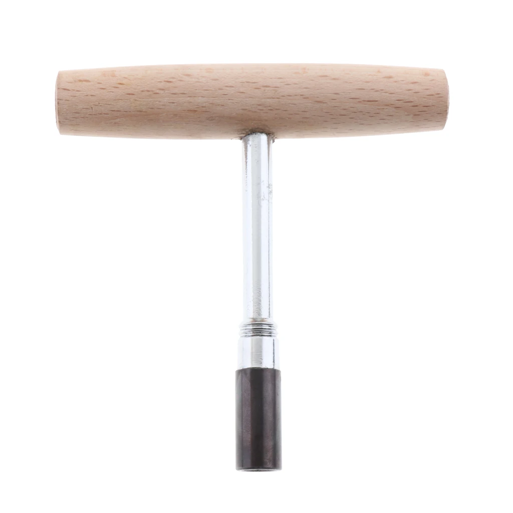 

Piano Octagon Tuning Wrench Tuner Wooden Handle T Spanner for Piano Luthier
