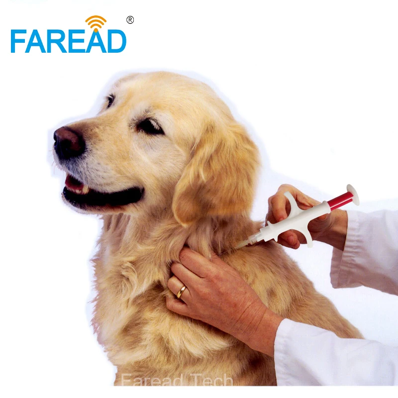 1.4x8/2.12x12mm standard FDX-B ISO11784/5 RFID implant chip syringe Animal microchip for pets dog cat fish farm horse veterinary
