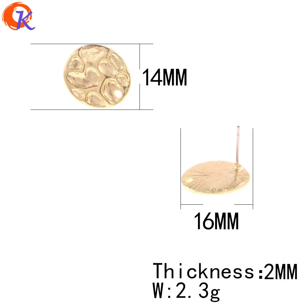 Cordial дизайн 100 шт. 14*16 мм ювелирные аксессуары/Серьги Гвоздики/неправильной формы/DIY ювелирных изделий/ручной работы/застежки для сережек