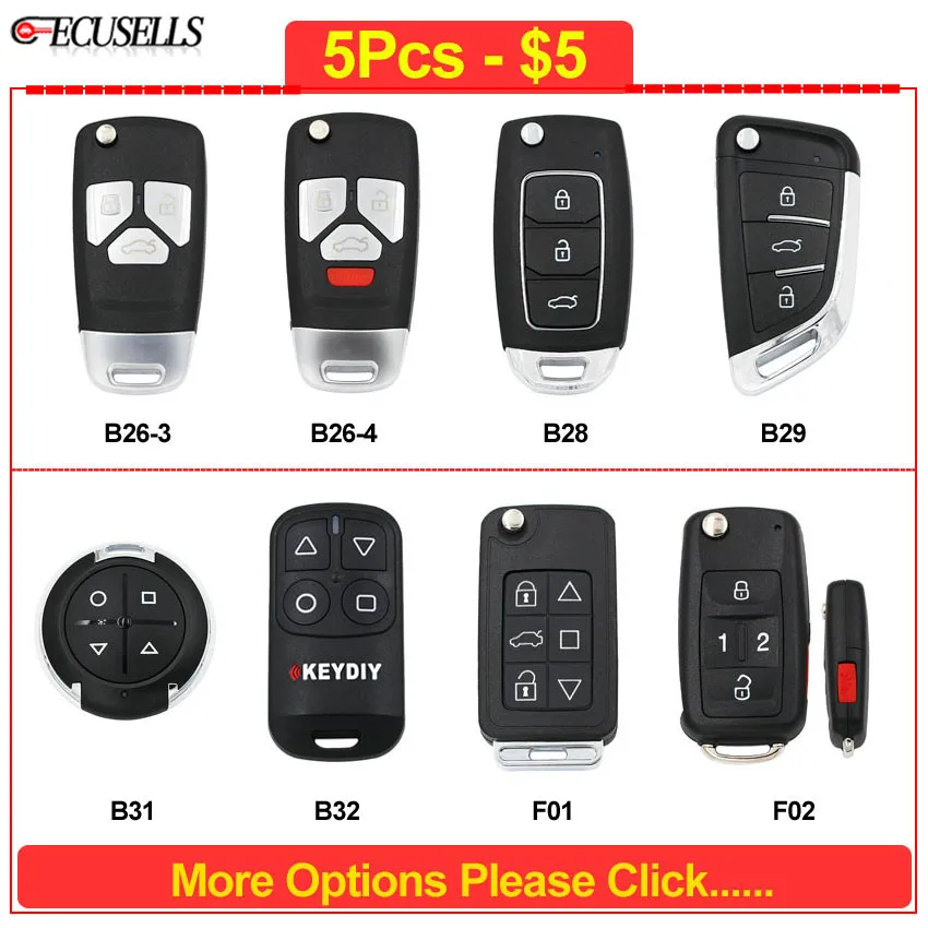 

B26-3 B26-4 B28 B29 B31 B32 F01 F02 Remote Control Car Key KD Remote for KD900 KD900+ URG200 KD-X2 Mini KD