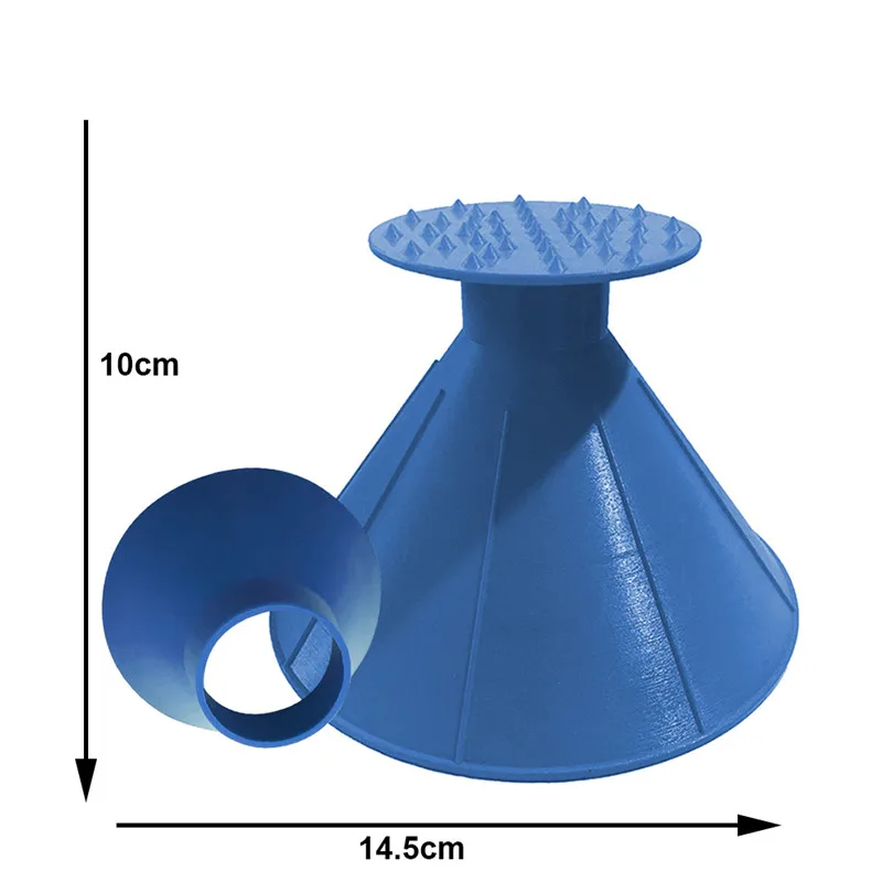 Волшебная лопата, лед-скребок для удаления снега в форме конуса, зимняя наружная Воронка для лобового стекла автомобиля, инструмент для очистки стекла, Прямая поставка - Цвет: B3