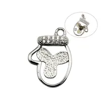 Beadsnice реального чистого серебра изделия шарма 925 боксерские перчатки Подвеска для камень с термофиксацией Подвеска для ожерелье и кулон цепи ID30834