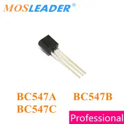 Mosleader BC547A BC547B BC547C TO92 1000 шт BC547 DIP сделано в Китае