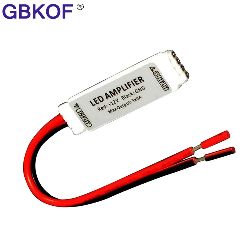 

LED mini RGB Amplifier Repeaters DC 12V input 144W 4A*3 channel output for 3528 2835 5050 RGB led strip