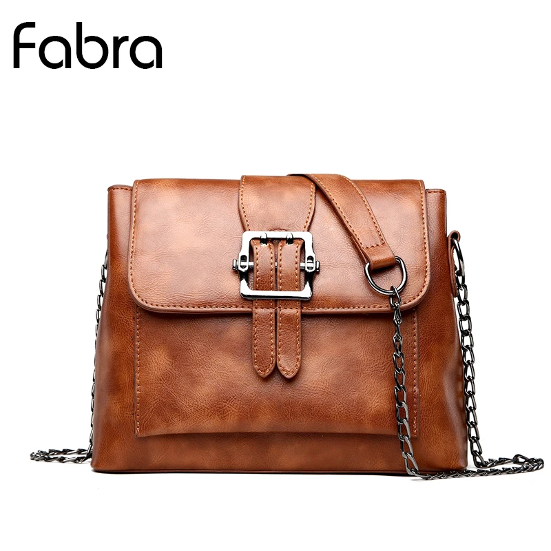 

Fabra Women Handbag Small Fashion Brand Design Women PU Leather Messenger Bags High Quality Girls Shoulder Chain Bag Brown
