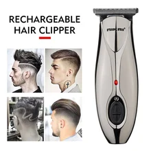 1 набор, профессиональная машинка для стрижки волос, перезаряжаемый электрический триммер, Регулируемое лезвие, мужской триммер для бороды, maquina de cortar cabelo