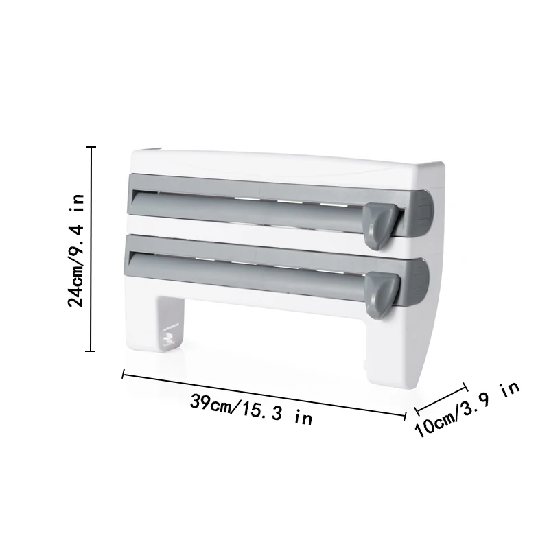 Быстро цепляющаяся пленка резак пластиковая пищевая обертка диспенсер рулон бумаги полотенце шкаф-органайзер для кухни полка настенный держатель