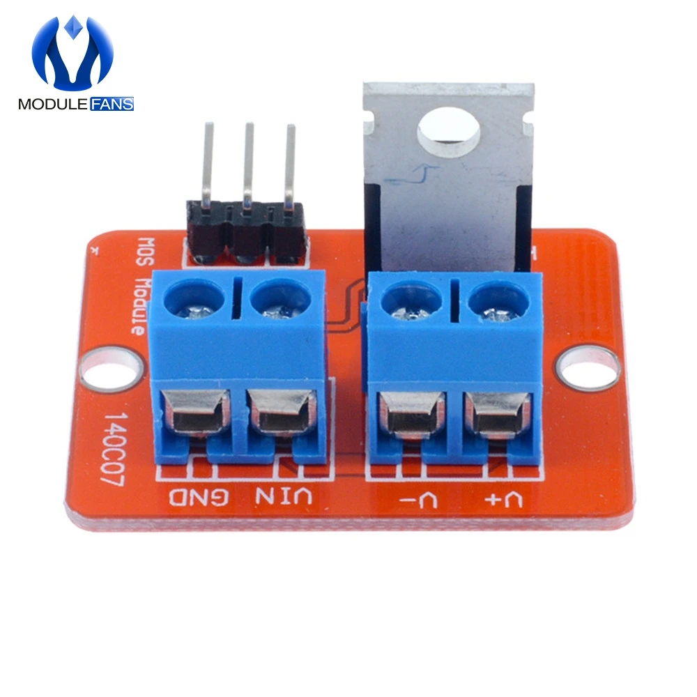 Модуль драйвера Mosfet IRF520 для Arduino MCU ARM Raspberry Pi 3 в 5 Power MOS PWM Dimming светодиодный 2 шт.|mosfet