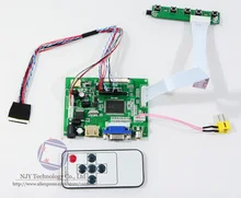 HDMI VGA AV Remote Control LCD Controller board DIY Kit for 10.1″ N101N6-L01 LED Screen 10 inch 1024X576 VGA HDMI LVDS converter