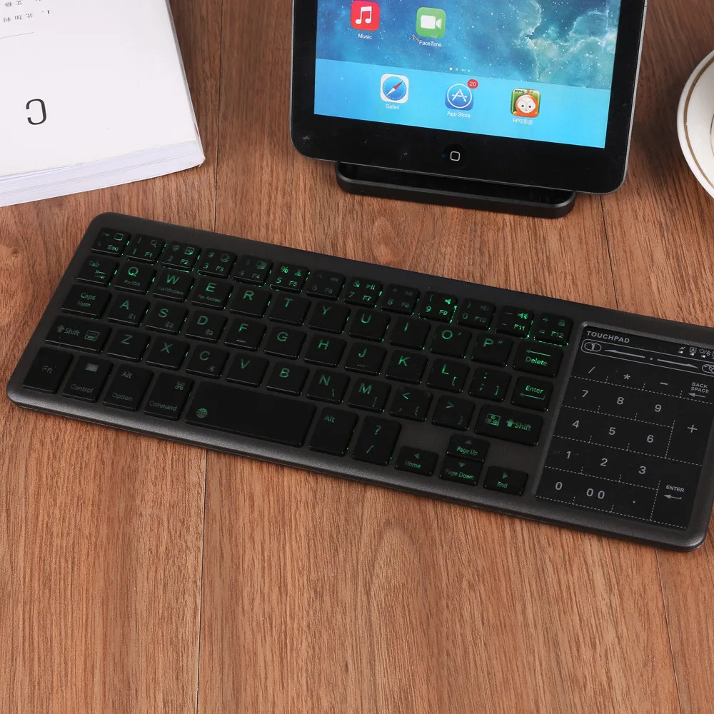 Ультра-миниатюрная ультратонкая Беспроводная Bluetooth 3,0 клавиатура с длительным сроком службы перезаряжаемая батарея