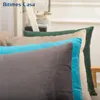 Solid Color Velvet Cushion  For Sofa Couch Turquoise Color Pillow Case For Bed Soft Touch Matching Curtain Home Decor ► Photo 3/6