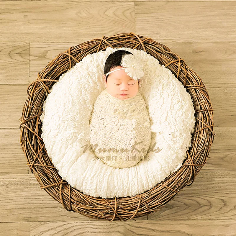 

creative newborn photography prop bird's nest 100 days baby Europe and America photography baby basket