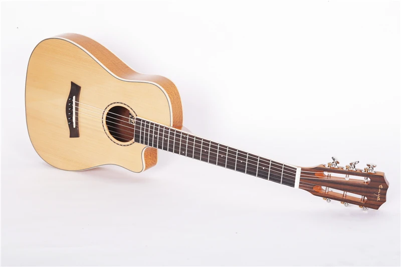 32 pulgadas Enya guitarra viajes UGT-03 3A sólido Engelman abeto Uguitar cuerda instrumentos musicales profesional guitarra