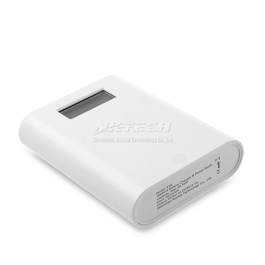 NKTECH E3S внешний Мощность банка 18650 Батарея USB ЖК-дисплей Зарядное устройство коробка 4 слотов для карт для Коврики 20 P20 Pro iPad Air iPhone XS 7 8 планшетов сотовых