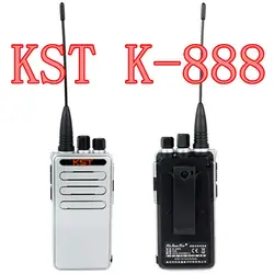 Серебряный Новый Радио Двухканальные рации KST k-888 UHF 400-500 мГц 16ch мини pocketsox сканирования Мониторы ультра-thitot Мода двухстороннее Радио