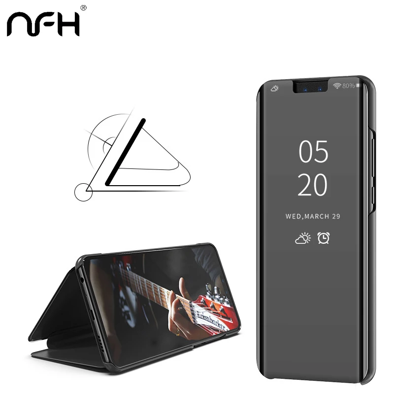 

Smart Mirror Flip Case For Huawei Mate 20 Lite P20 Pro P10 P Smart On Honor 10 8X Max 9 7A Pro Nova 3 3i Plus Y5 Y6 2018 Y9 2019