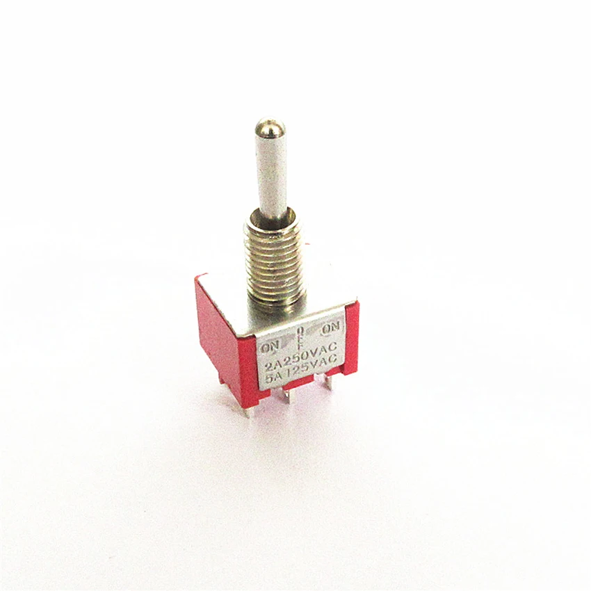 

1pc Mini Pin (ON) -OFF- (ON) DPDT 3 Position Toggle Switch MTS-223 Dual Reset Power Switch AC 250 V 2A/AC 5A 125 V