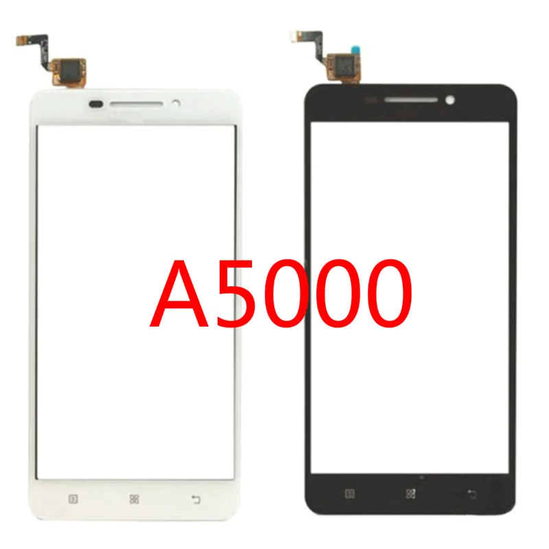 5,0 ''ЖК-дисплей сенсорный экран для lenovo A5000 Сенсорная панель передняя внешняя стеклянная линза дигитайзер Датчик запасные части