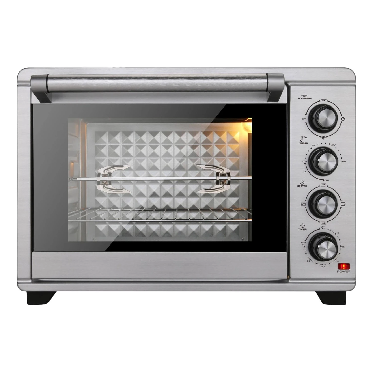 Мини печь GEMLUX GL OR 1838MN (Мощность 1800 Вт объем духовки 38 л 4 режима нагрева