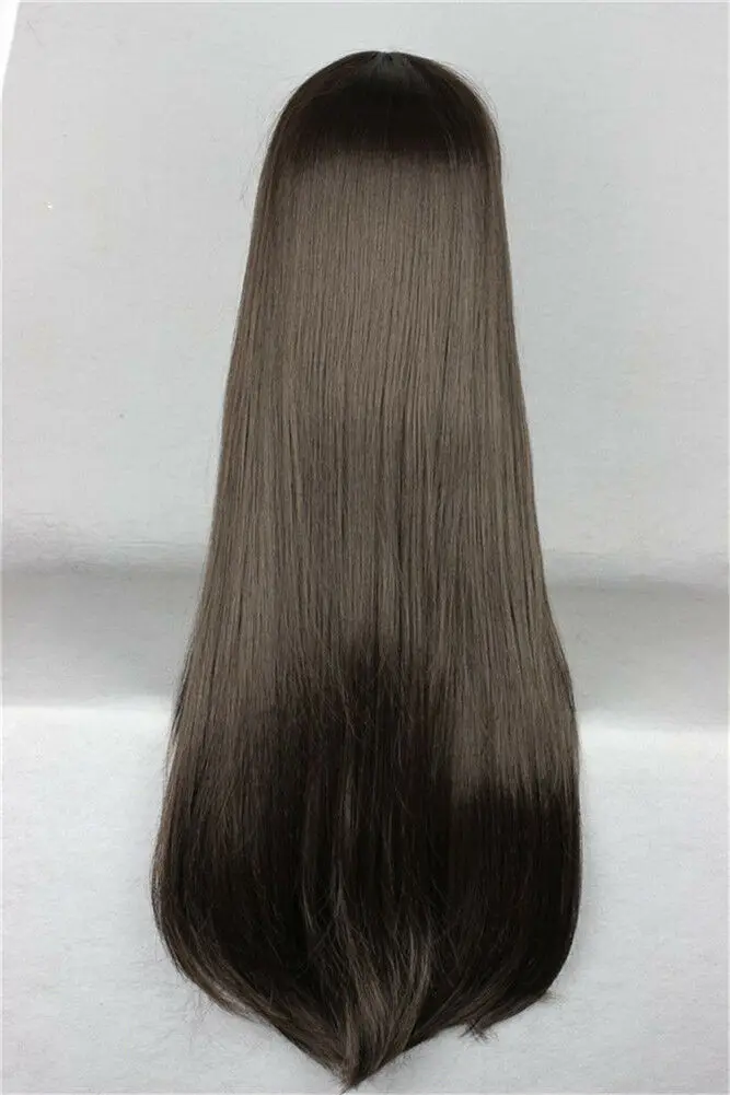 Аниме норагами Iki Hiyori Iki длинные прямые темно-коричневый Косплэй парик для девочек+ парик Кепки