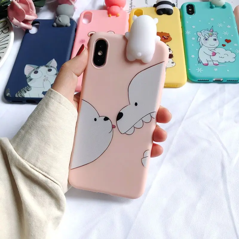 XS Max 3D чехол для Coque iPhone XS Max iPhone 5 5S SE чехол Etui Единорог Kawaii чехол для Funda iPhone 6 6S 7 8 Plus X XR XS чехол